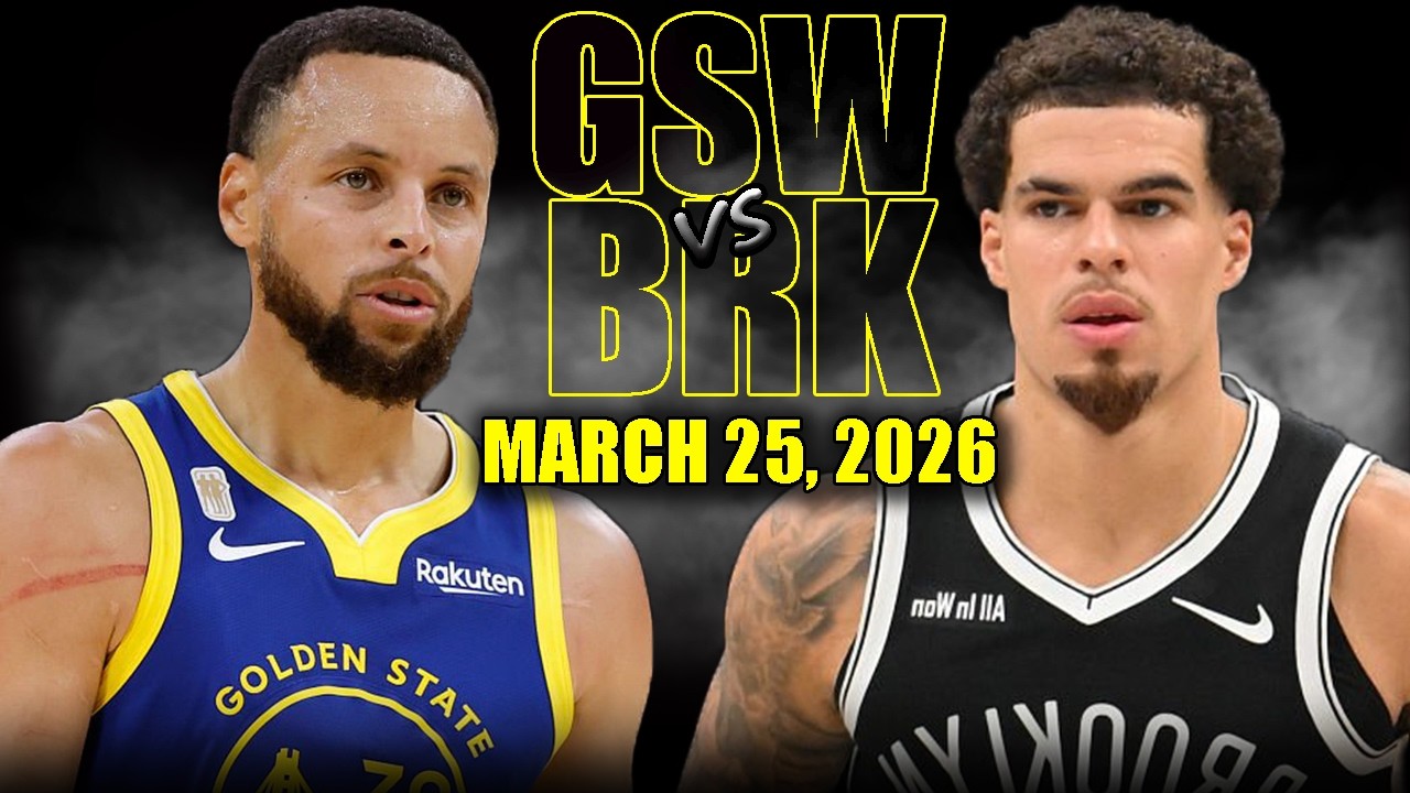 Golden State Warriors vs Brooklyn Nets Full Game Highlights – March 25, 2026 | NBA Season