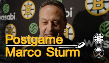Sturm speaks with the media following 4-3 OTW at BUF