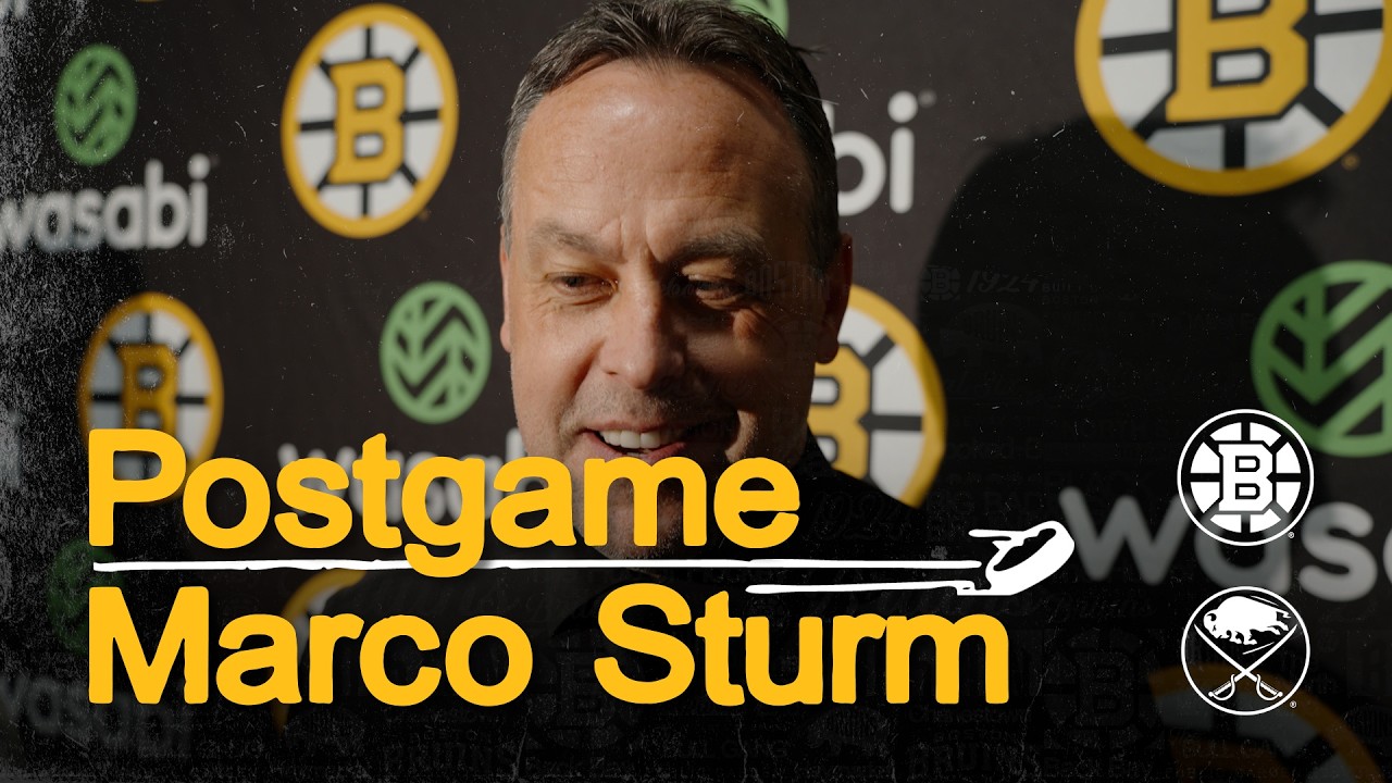 Sturm speaks with the media following 4-3 OTW at BUF