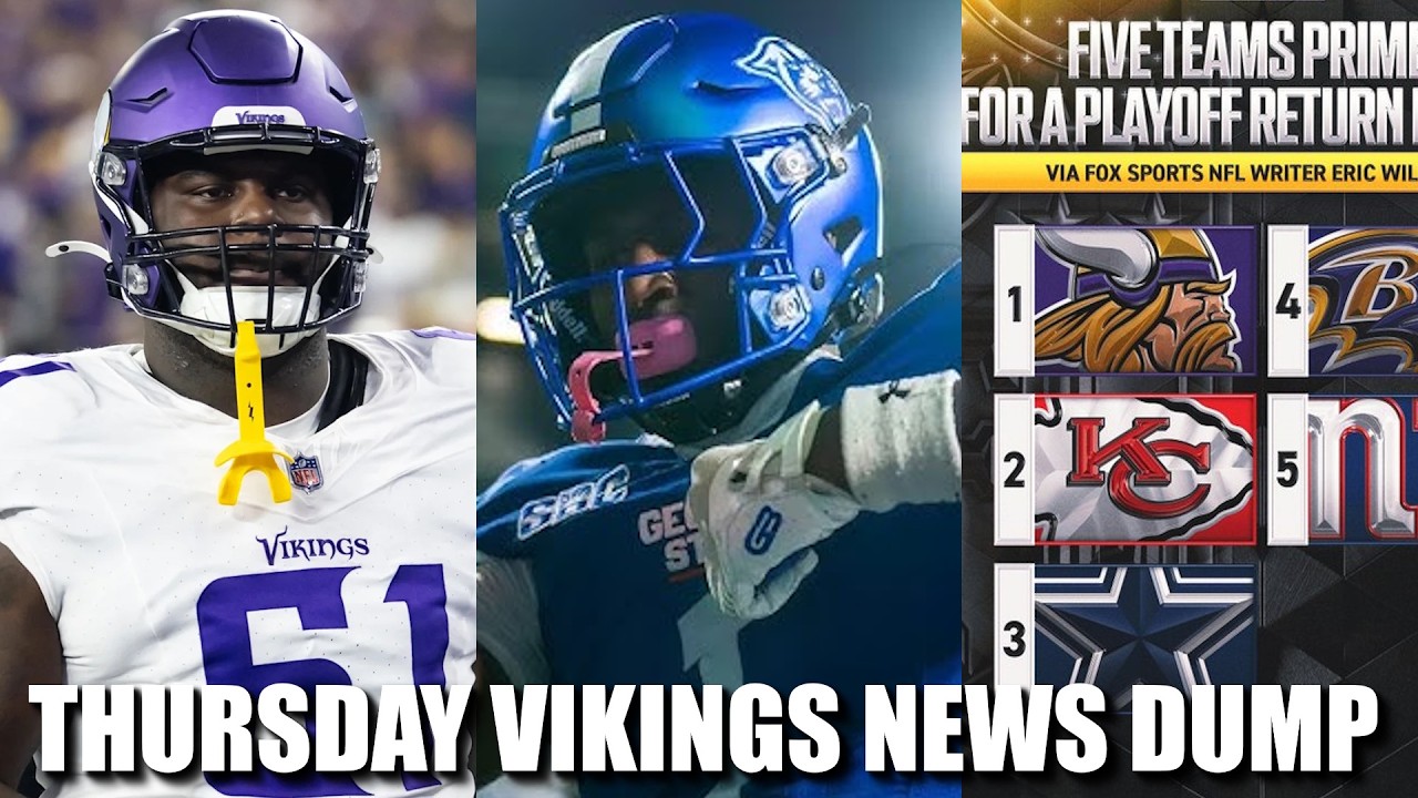 Minnesota Vikings News Dump (3.26.2026) | Jalen Redmond, WR Meeting, Playoff Primed