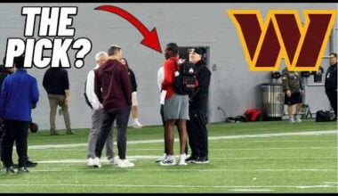 The Washington Commanders Went ALL IN For Ohio State's Pro Day. Adam Peters Seen With Top Prospects