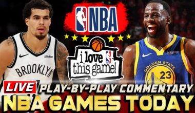🔴NBA LIVE | Warriors vs Nets Commentary & Play-by-play