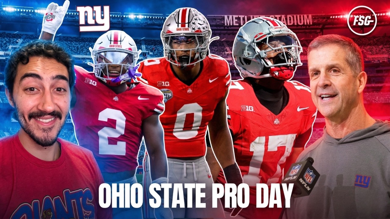Giants Send CONTINGENT to Ohio State Pro Day | John Harbaugh Attends 👀