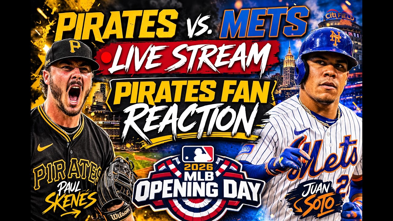 2026 MLB Opening Day Pittsburgh Pirates vs New York Mets LIVE STREAM | LIVE Play-by-Play, Reaction