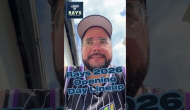 Tampa Bay Rays 2026 Opening Day Lineup #OpeningDay #rays #baseball #tampabayrays