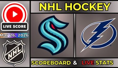 🔴 Seattle Kraken vs Tampa Bay Lightning LIVE | 2026 NHL Regular Season | March 26, 2026 | SCOREBOARD