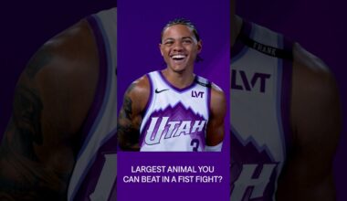 Walker was READY for this one 😂 #utahjazz #deepthoughts #animals #nba