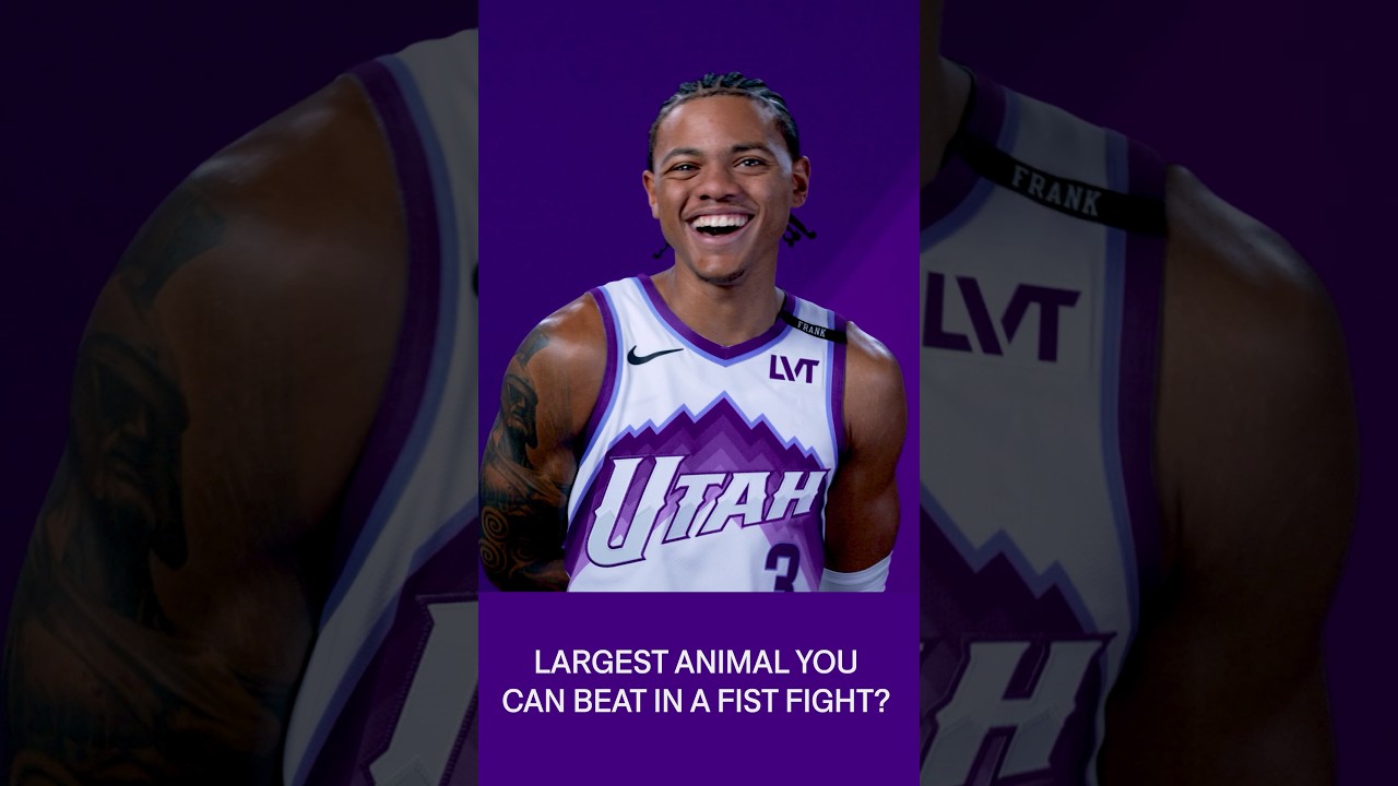 Walker was READY for this one 😂 #utahjazz #deepthoughts #animals #nba