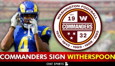BREAKING: Washington Commanders SIGNING Ahkello Witherspoon In 2026 NFL Free Agency