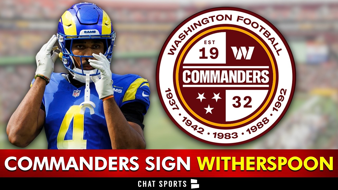 BREAKING: Washington Commanders SIGNING Ahkello Witherspoon In 2026 NFL Free Agency