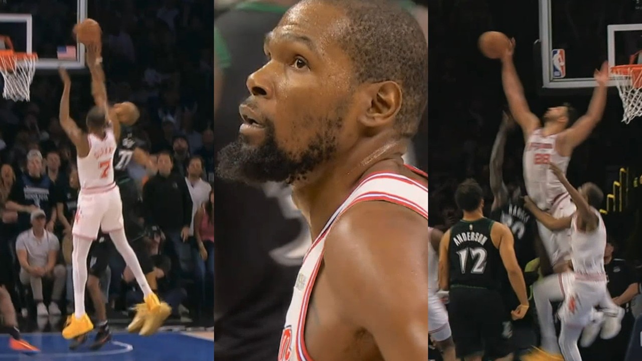 Rudy Gobert clamps Kevin Durant then Alperen Sengun INSANE block to force OT