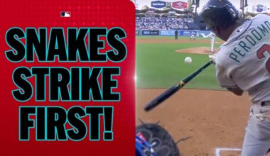 Geraldo Perdomo strikes first for the Diamondbacks in an Opening Day matchup vs. the Dodgers!