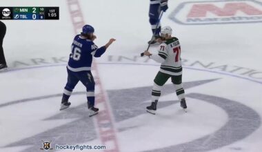 Nick Foligno vs Scott Sabourin | Mar 24, 2026 | Minnesota Wild vs Tampa Bay Lightning