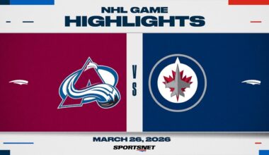 NHL Highlights | Avalanche vs. Jets - March 26, 2026