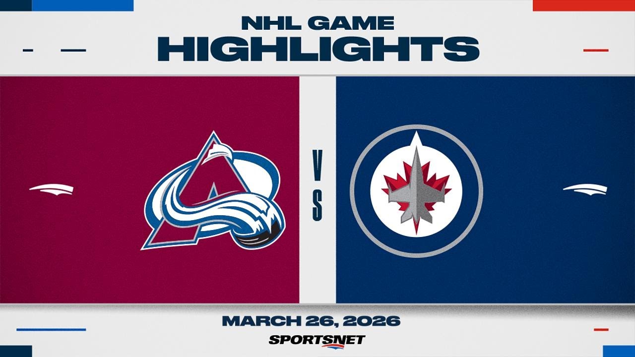 NHL Highlights | Avalanche vs. Jets - March 26, 2026