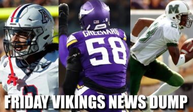 Minnesota Vikings News Dump (3.27.2026) | STUUUUKES! Greenard? Moss Pro Day
