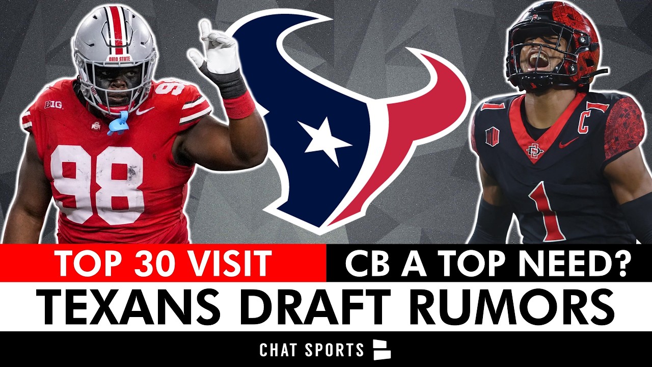 Texans Top 30 Draft Visit Tipping Nick Caserio’s Hand + Surprising Texans Draft Need Via ESPN