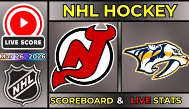 🔴 New Jersey Devils vs Nashville Predators LIVE | NHL | March 26, 2026 | Regular Season | SCOREBOARD