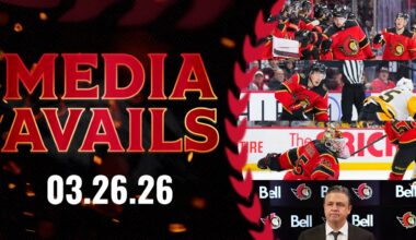 Linus Ullmark, Drake Batherson, Brady Tkachuk, Travis Green Postgame Media vs PIT