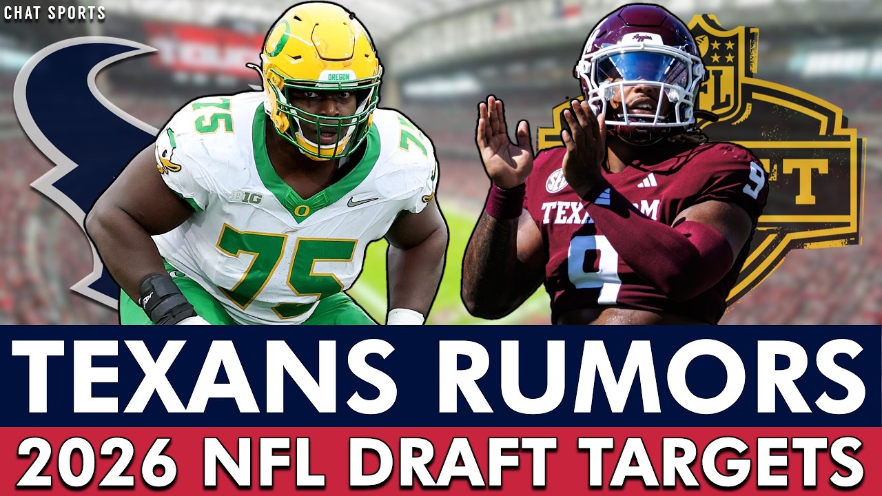 Houston Texans Zeroing In On The Top Prospects In The 2026 NFL Draft  🎯