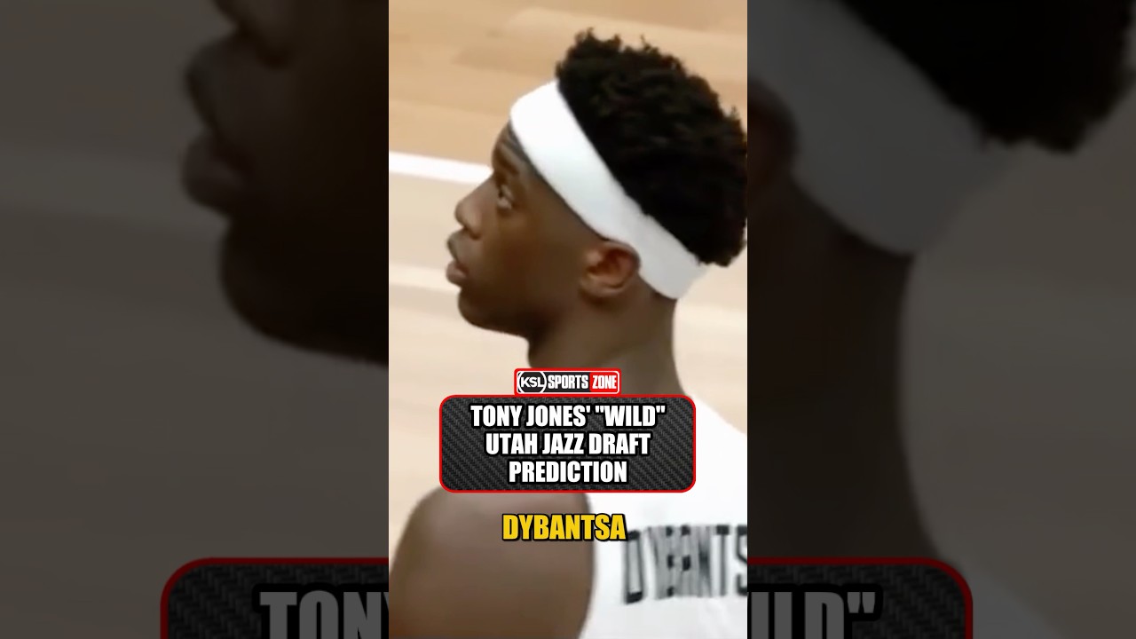 Tony Jones Makes a “Wild” Utah Jazz Draft Prediction 🔥🏀 | KSL Sports #shorts