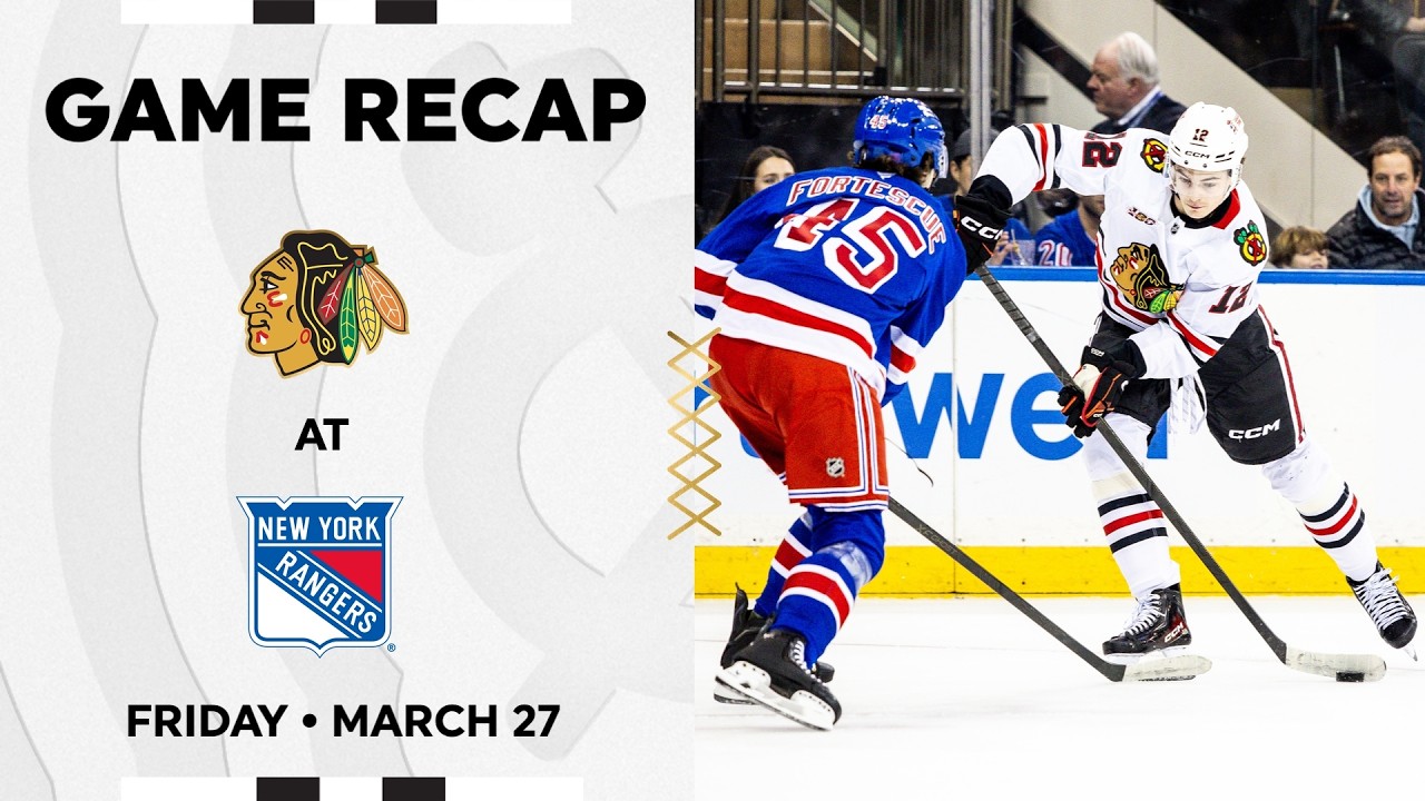Blackhawks at Rangers Game Highlights | 3.27.26