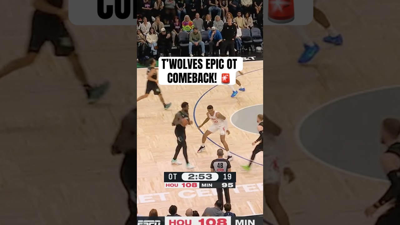 Timberwolves complete insane 15-0 OT comeback!