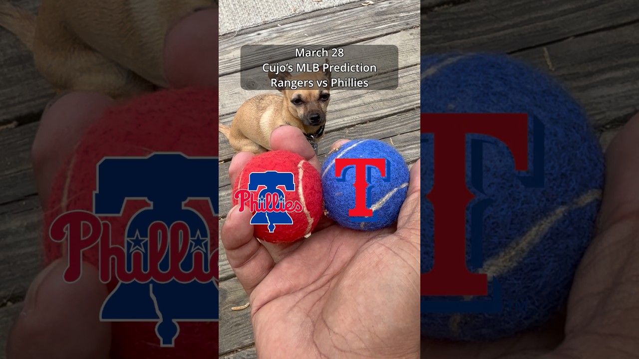 Cujo’s MLB Picks | Texas Rangers vs Philadelphia Phillies ⚾ 03-28-2026 #CujoCatches