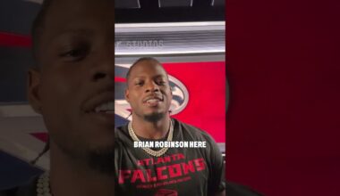 Welcome to ATL Brian Robinson Jr. 🤝  #nfl #welcometoatlanta #football #atlantafalcons