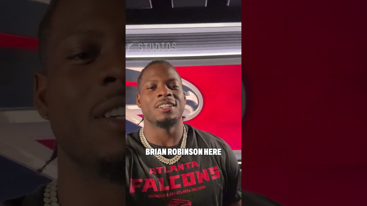 Welcome to ATL Brian Robinson Jr. 🤝  #nfl #welcometoatlanta #football #atlantafalcons