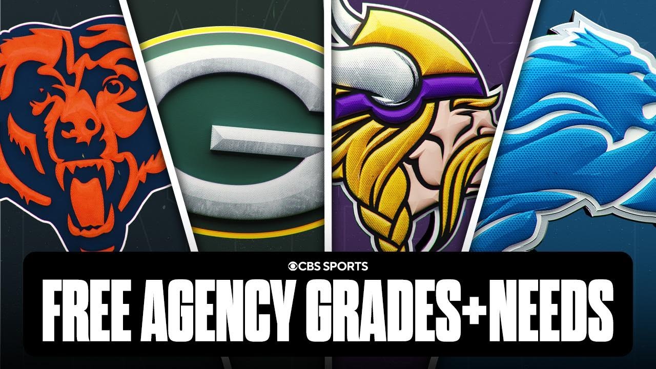 Free Agency Grades & Biggest Needs for EVERY NFC North Team | Bears, Packers, Vikings, & Lions