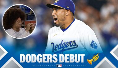 FULL LIVE TRUMPET INTRO: Edwin Díaz's Dodgers debut (1 scoreless inning) 🎺 | MLB Highlights