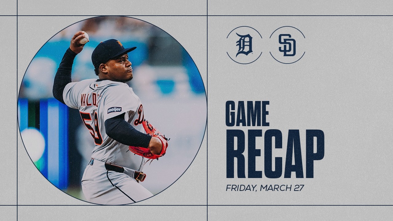Game Highlights: Valdez Makes Tigers Debut, Detroit Secures First Series Win of the Season | 3/27/26