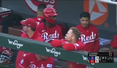 Elly De La Cruz hits a LASER for his first home run of the season for the Cincinnati Reds! 🚀