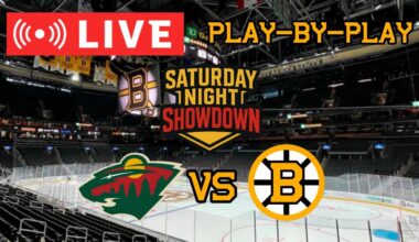 LIVE: Minnesota Wild VS Boston Bruins SATURDAY NIGHT SHOWDOWN Commentary/Scoreboard! #nhlbruins