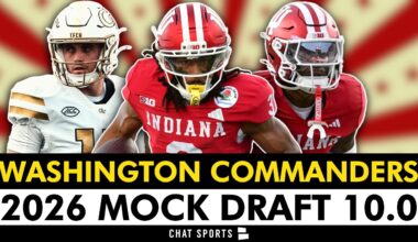 2026 Washington Commanders Mock Draft 10.0 - Round 1 Trade Down Scenario