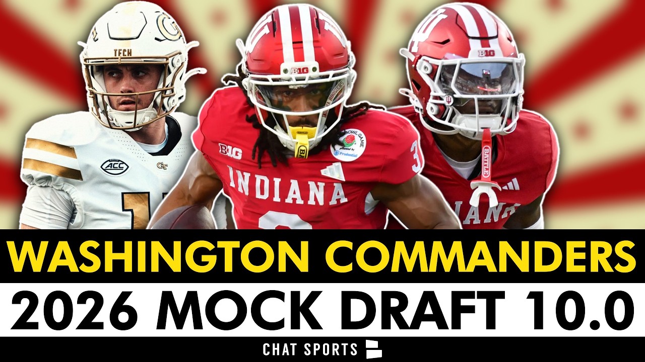 2026 Washington Commanders Mock Draft 10.0 - Round 1 Trade Down Scenario
