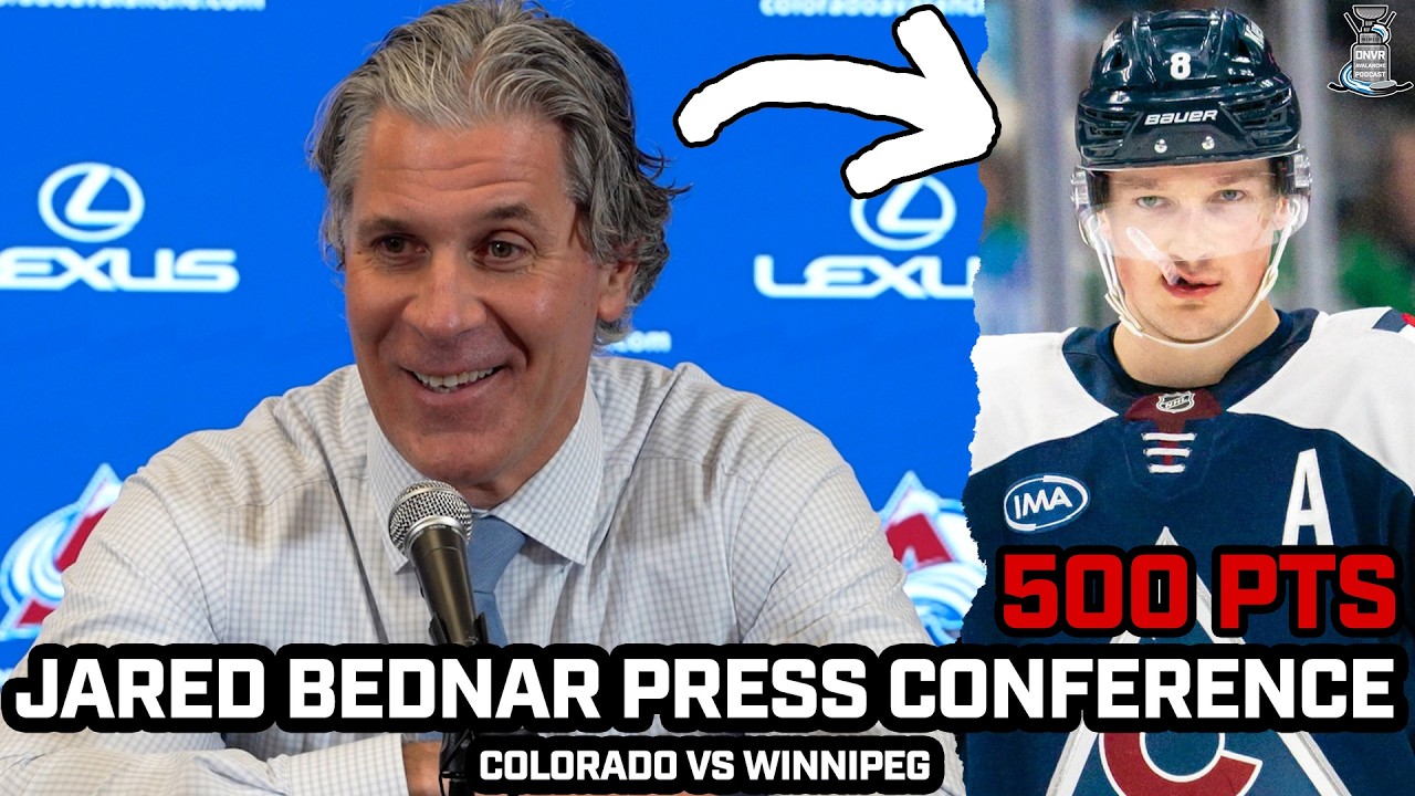 Jared Bednar PRAISES & Jokes about Cale Makar Getting to 500pts & More After Avs LOSS vs Jets