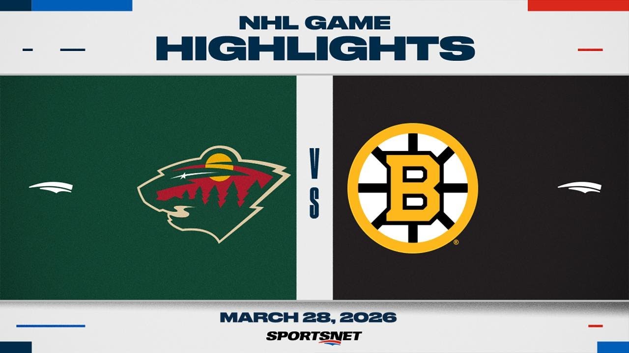 NHL Highlights | Wild vs. Bruins - March 28, 2026
