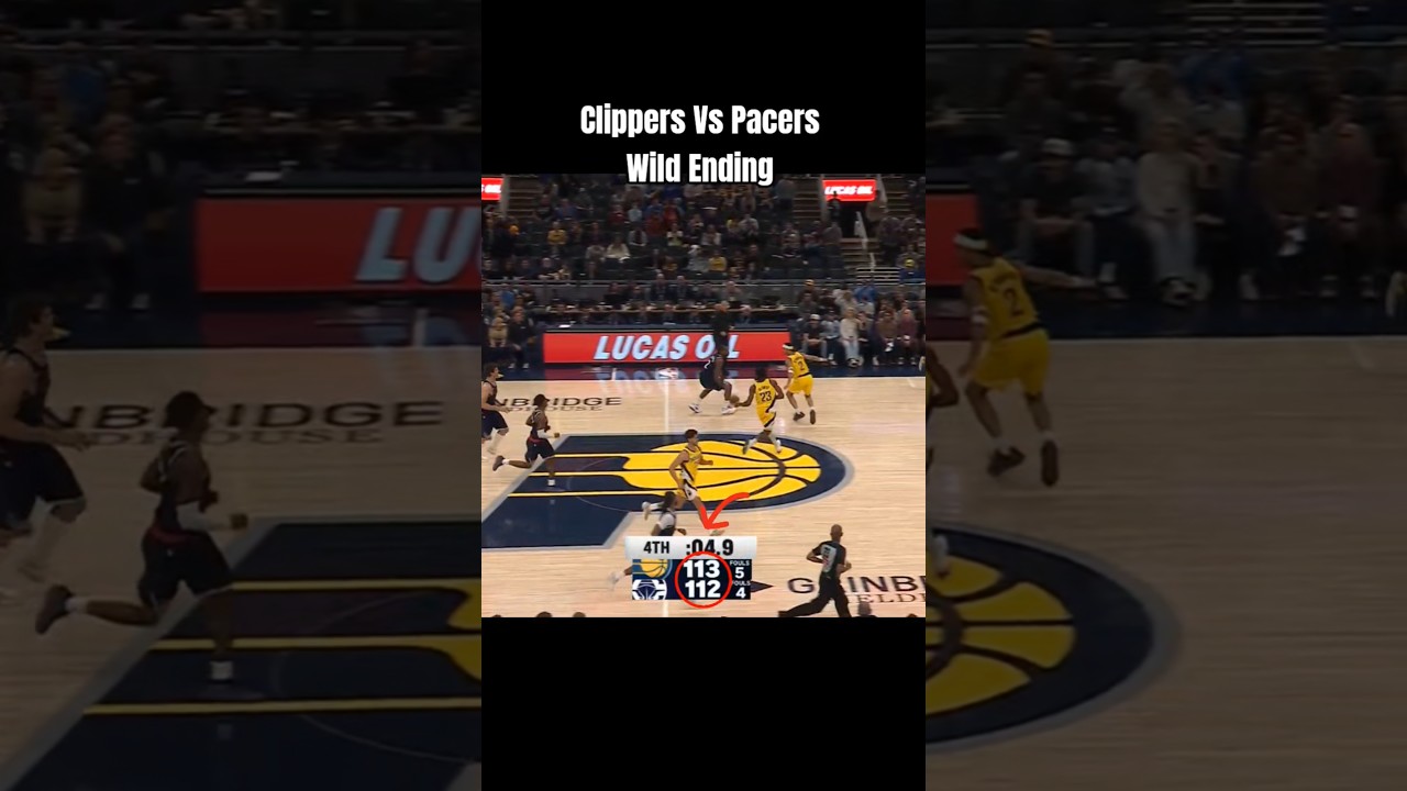 Clippers Vs Pacers wild Ending Kawhi Leonard Game Winner #shorts