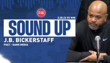 Post-Game Press Conference: J.B. Bickerstaff | Pistons vs. T-Wolves | 03.28.26