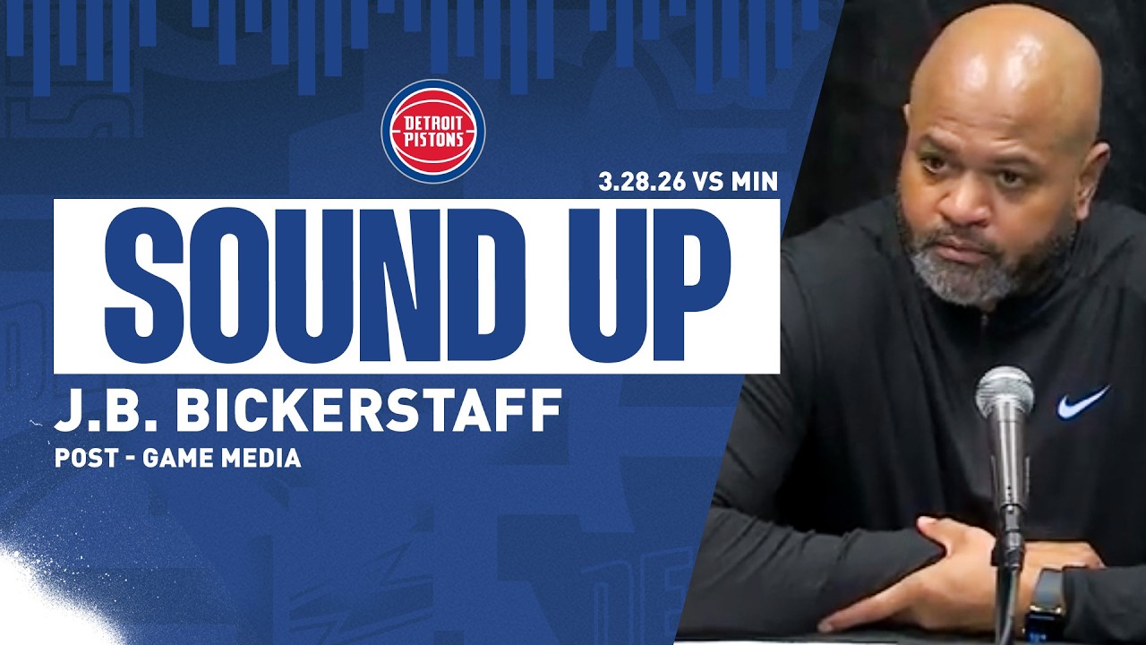 Post-Game Press Conference: J.B. Bickerstaff | Pistons vs. T-Wolves | 03.28.26