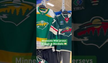Minnesota Wild jerseys at Marshalls for $70