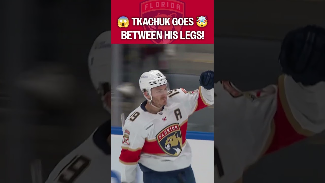 Tkachuk scores BETWEEN HIS LEGS! 🤯
