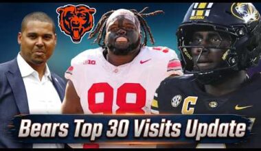 Bears Meet With 3 Top 50 Prospects || Multiple SLEEPERS for NFL Draft || Top 30 Visit Tracker Update