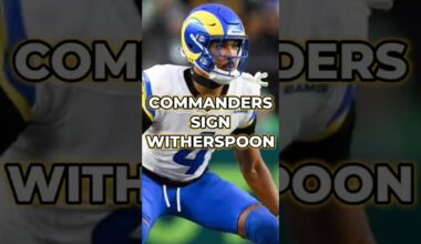 The Washington Commanders Sign Ahkello Witherspoon in NFL Free Agency #commanders #nfl #shorts