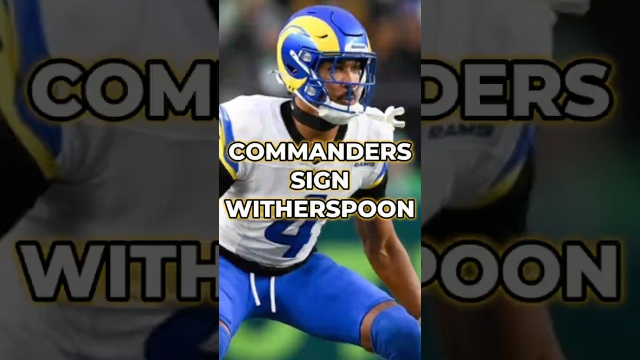 The Washington Commanders Sign Ahkello Witherspoon in NFL Free Agency #commanders #nfl #shorts