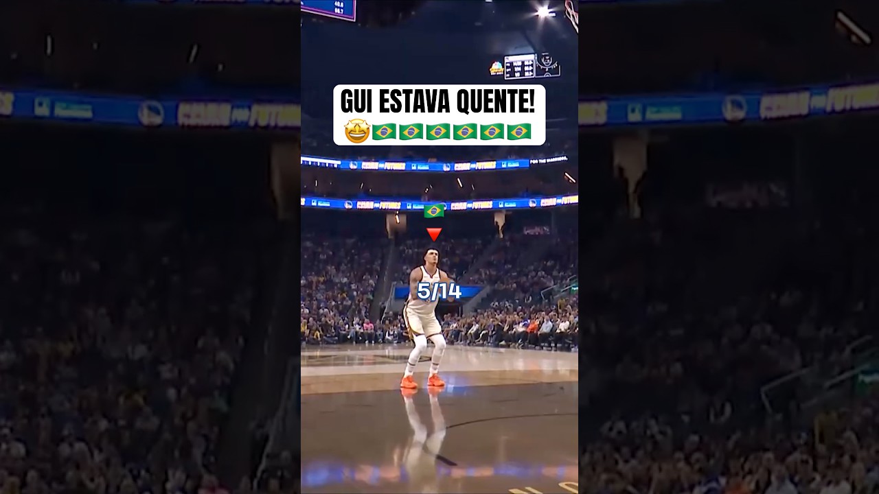 SEQUÊNCIA ABSURDA DO GUI 🔥🇧🇷 #nba