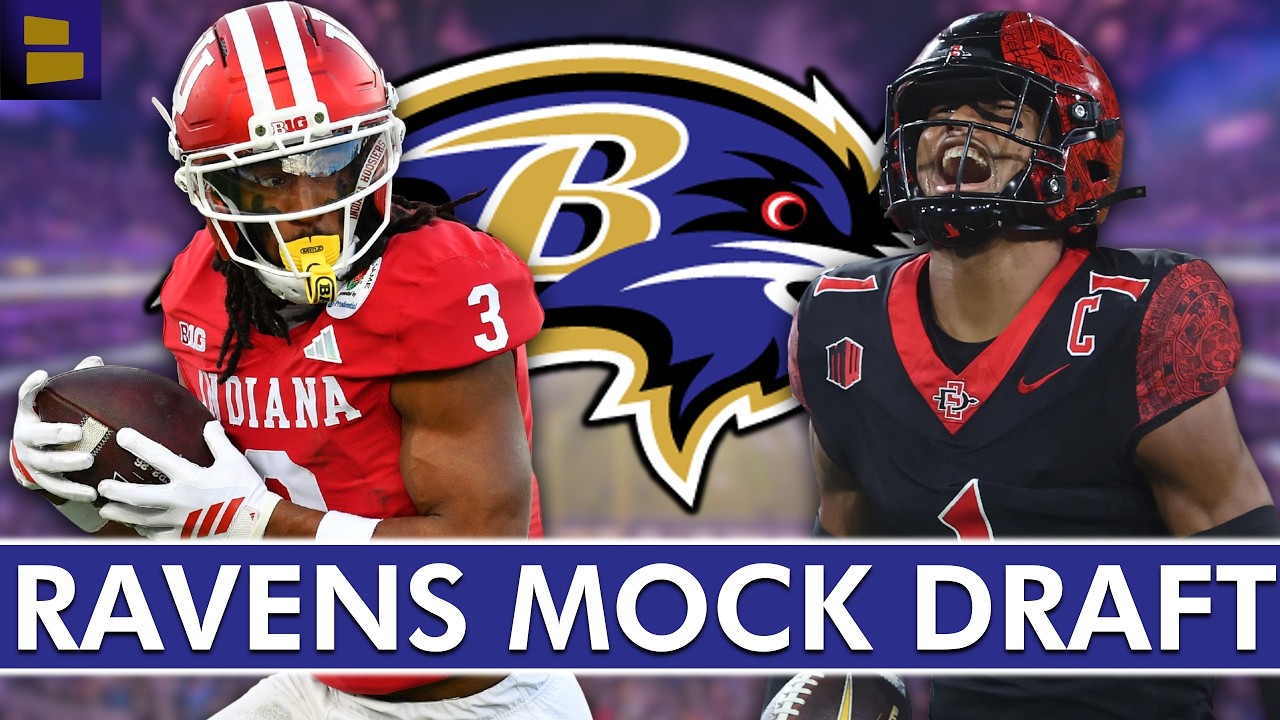 Baltimore Ravens Pull Of CRAZY Trade In This Ravens Mock Draft!