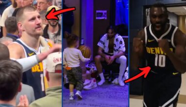 Denver Nuggets Locker Room Celebration After Nikola Jokic Makes TRIPLE-DOUBLE vs. Utah Jazz!